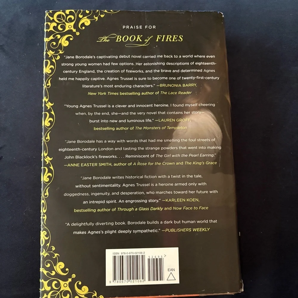 The Book of Fires Hardcover Book by Jane Borodale